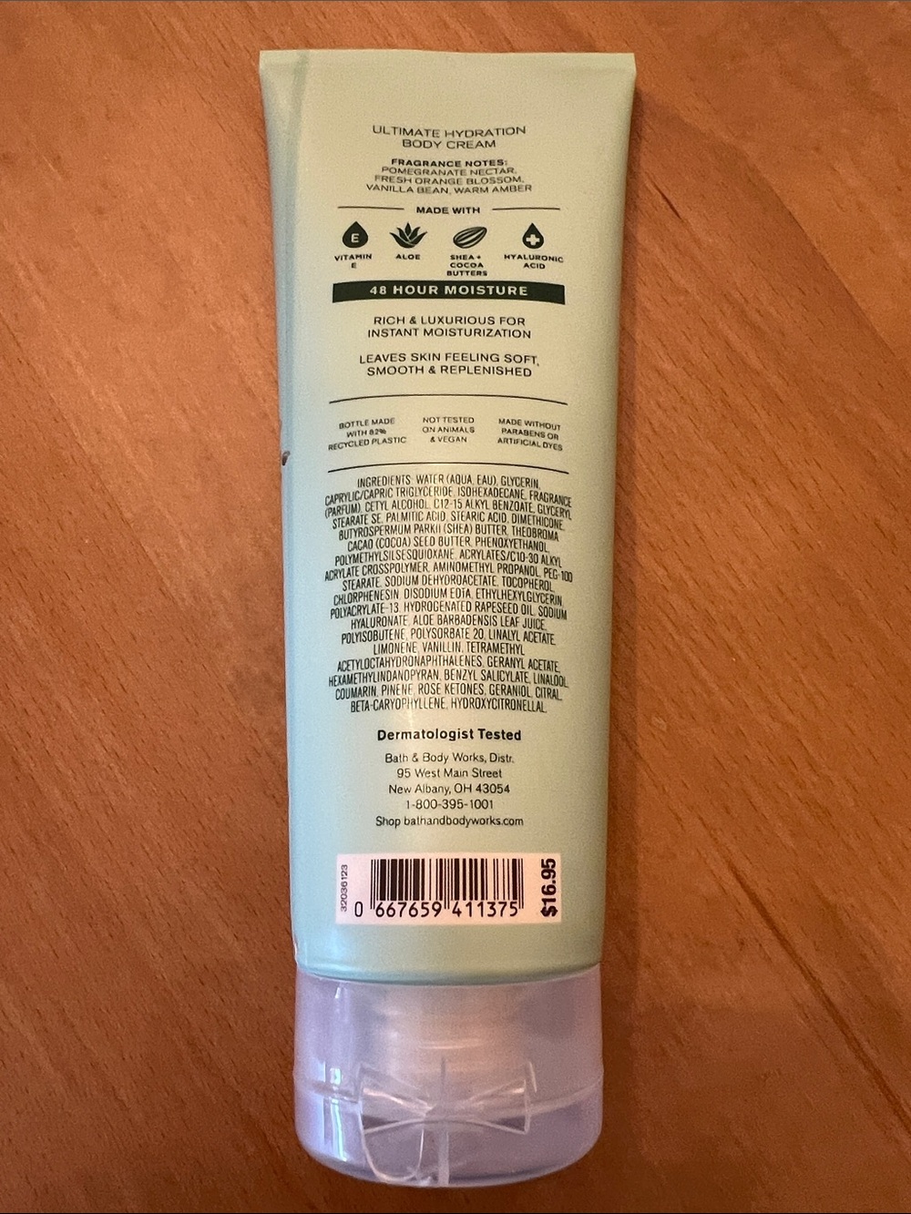 Bath & Body Works Fairytale Body Cream - Light Blue with Floral & Gold Accents - Picture 2 of 3